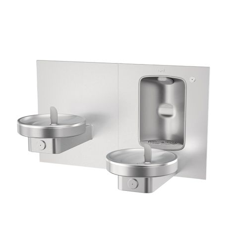Bebedouro de embutir - MMRSLSBF 507440 - OASIS - integrado / para edifício de uso público / em aço