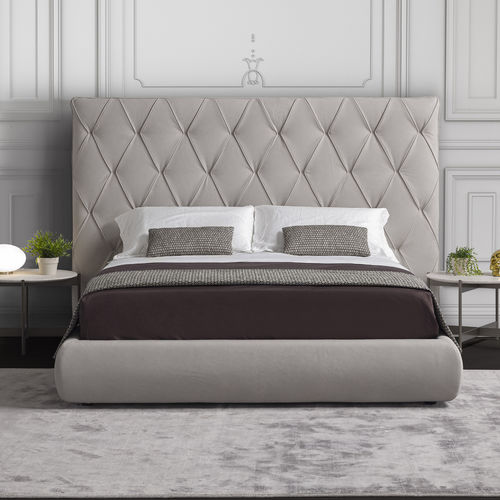 Cama de casal - IVONNE  - Conte - contemporânea / estofada / com cabeceira