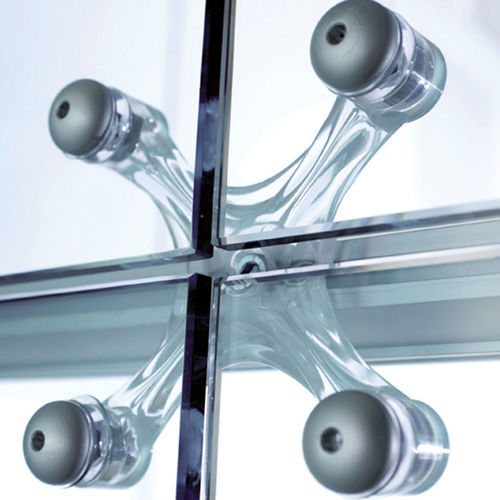 Sistema de fixação em aço inoxidável - Vetra - Casma - para fachada em vidro / com ruptura de ponte térmica / suporte tipo spider