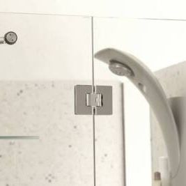 Dobradiça para porta de box de banheiro - Casma - metálica / contemporânea