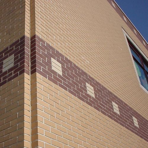 Tijolo aparente em concreto - METRO® : SINGLE TONE COLORS - Scott System - para fachada / liso / vermelho