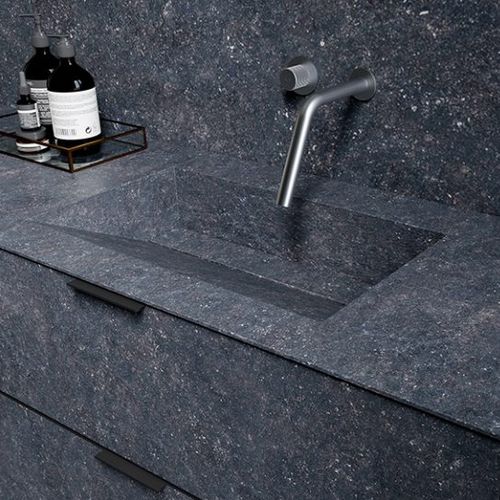 Cuba de embutir - AUNE - Sanchis Muebles de Baño - em compósito / simples / retangular