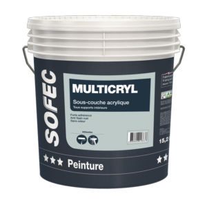 Tinta de dupla função - MULTICRYL - Sofec - para ambiente interno / para parede / para teto