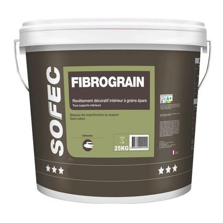 Argamassa decorativa - FIBROGRAIN - Sofec - para ambiente interno / para parede / para teto