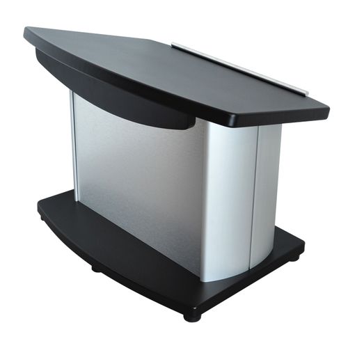 Púlpito de conferência - TABLE TOP  - Podium pros - de modelo semissentado / em alumínio / em alumínio anodizado