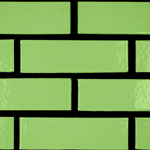 Tijolo para fachada - 3315 L BRIGHT GREEN - SMOOTH - Klinker Covadonga - para alvenaria / maciço / especial