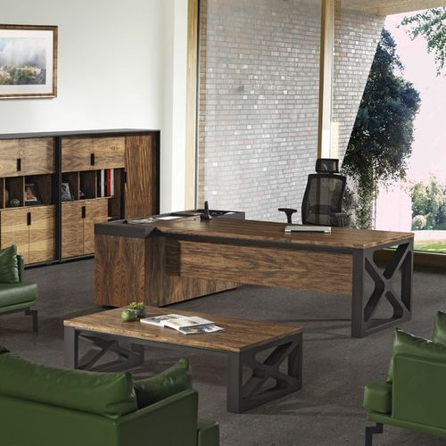Mesa executiva - VENÜS - Flekssit Office Furniture - de piso / clássica / em MDF