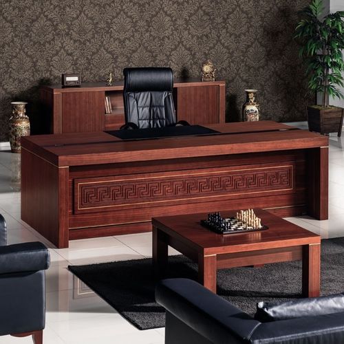 Mesa executiva - MAKLORA - Flekssit Office Furniture - clássica / em MDF / com compartimento de arrumação