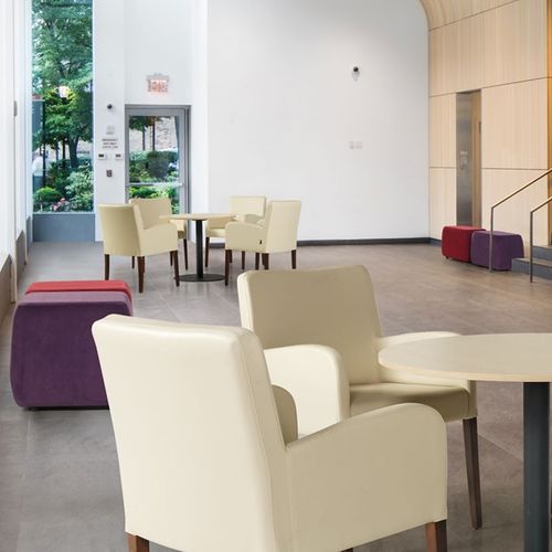 Cadeira para interlocutor contemporânea - GONCA - Flekssit Office Furniture - para ambiente interno / em couro / com base em madeira