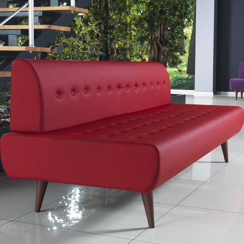 Banco estofado contemporâneo - SPRING - Flekssit Office Furniture - em tecido / em madeira / da linha comercial