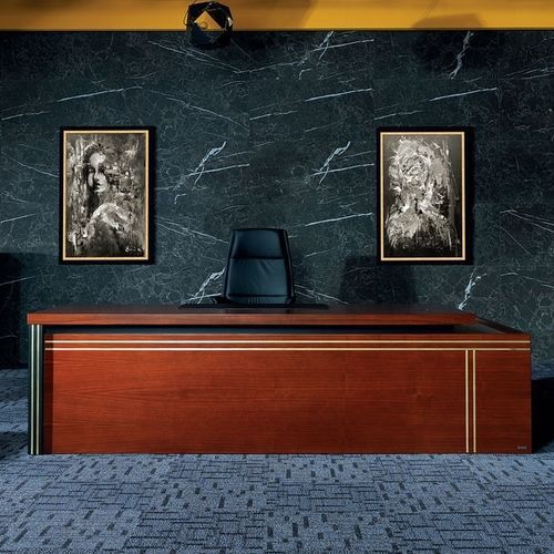 Mesa executiva - GORDION - Flekssit Office Furniture - de piso / moderna / em madeira