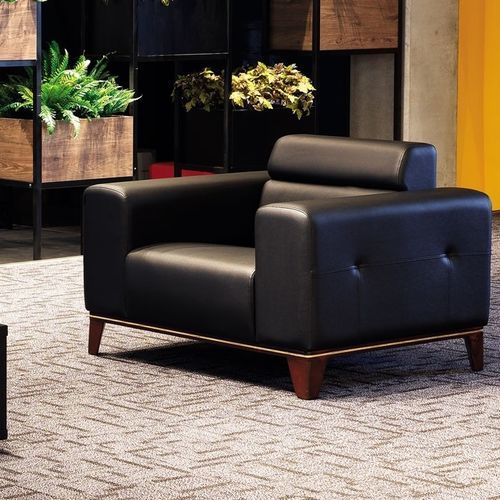 Sofá efeito clássico - COMFORT - Flekssit Office Furniture - em tecido / em aço / com braços