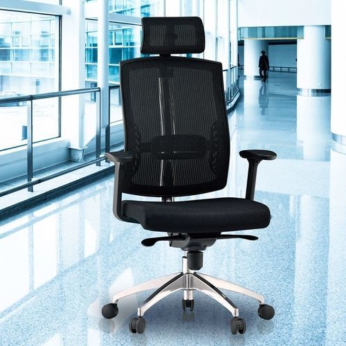 Poltronas de escritório contemporânea - NETRIT - Flekssit Office Furniture - em alumínio / ajustável / preta