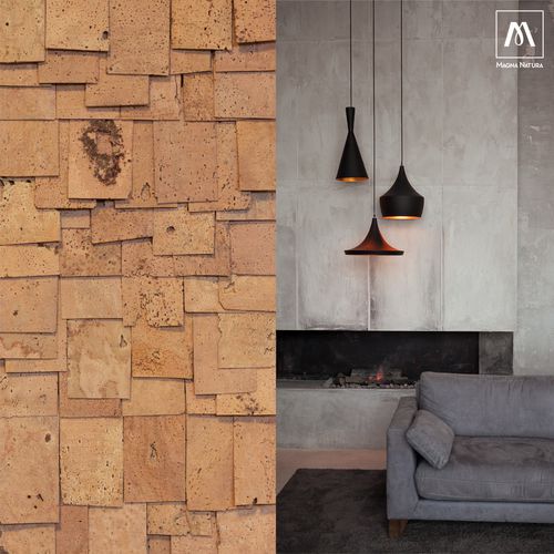 Revestimento para parede interna - SCALES LIGHT - MAGNA NATURA | Cork Furniture - em cortiça / com acabamento natural / envernizado