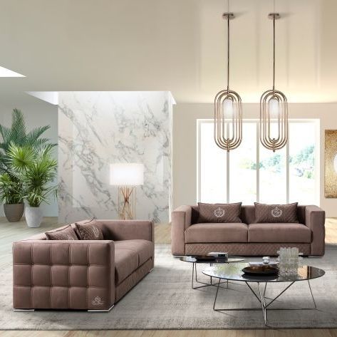 Sofá contemporâneo - Brooklyn - DI MARCO INTERIOR SOFA - em tecido / com braços / com almofadas