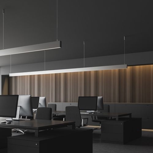 Perfil de iluminação suspenso - MOD-50 - Klus Design - de teto / de LED / da linha comercial