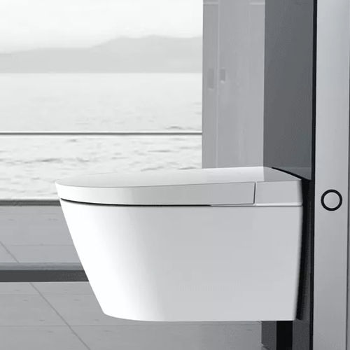 Vaso sanitário inteligente - MP-MP-V7201-01 - MOPO SANITARY WARE - suspenso / em cerâmica / alongado