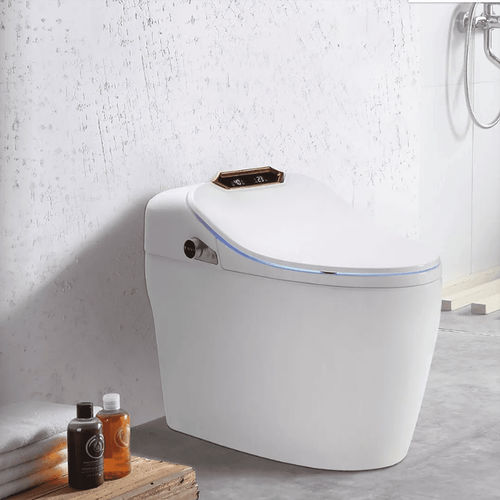 Vaso sanitário inteligente - MP-M005 - MOPO SANITARY WARE - de piso / em cerâmica / oval