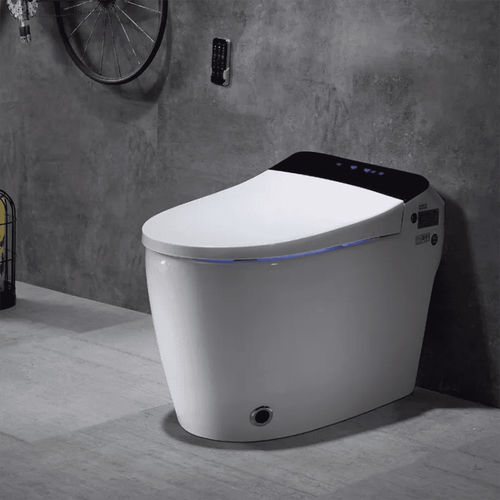 Vaso sanitário inteligente - MP-M001 - MOPO SANITARY WARE - de piso / em cerâmica / oval