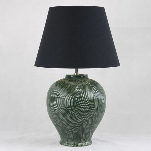 Luminária de mesa - KELANTIS GREEN SEA - Autark 76 Bt. - metálica / em tecido / em cerâmica