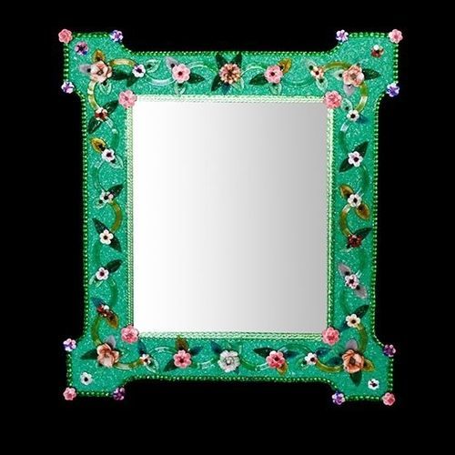 Espelho de parede - MONIQUE - BOTTEGA VENEZIANA - da linha comercial / de estilo veneziano / retangular