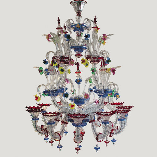 Lustre de estilo veneziano - STAR - BOTTEGA VENEZIANA - em cristal / em vidro soprado / em vidro de Murano