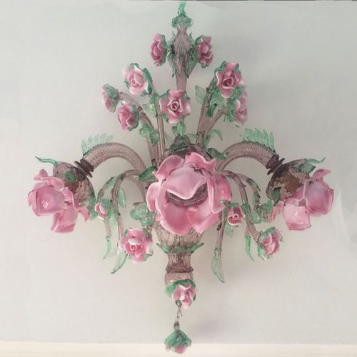 Arandela clássica - ROSETO AP - BOTTEGA VENEZIANA - para ambiente interno / em vidro soprado / em cristal