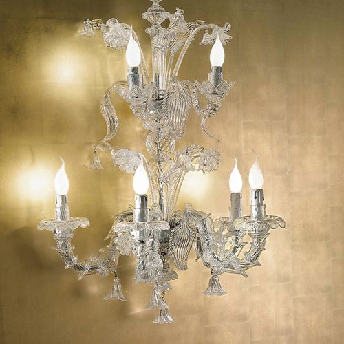 Arandela de estilo veneziano - LARA AP - BOTTEGA VENEZIANA - para ambiente interno / em vidro soprado / de vidro veneziano