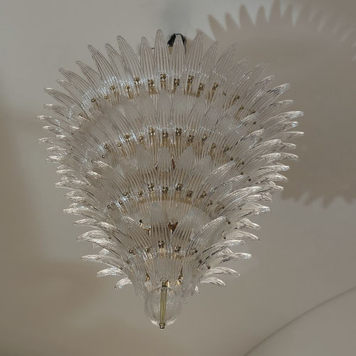 Lustre de estilo Art Déco - PALME - BOTTEGA VENEZIANA - em cristal / para 12 lâmpadas / da linha comercial