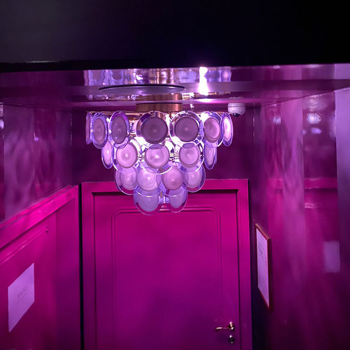 Lustre Art Déco - MINA - BOTTEGA VENEZIANA - em vidro de Murano / para 6 lâmpadas / da linha comercial