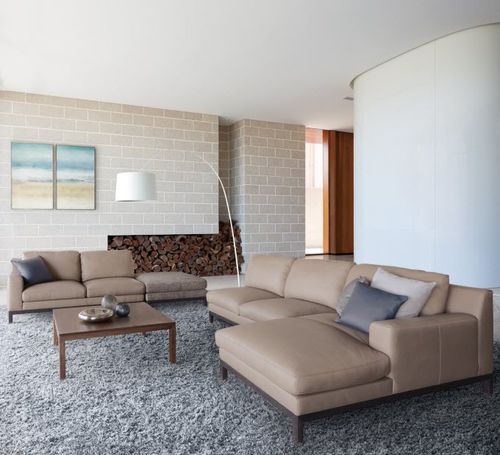 Sofá modular - QUODO - CondeHouse - contemporâneo / em tecido / em couro