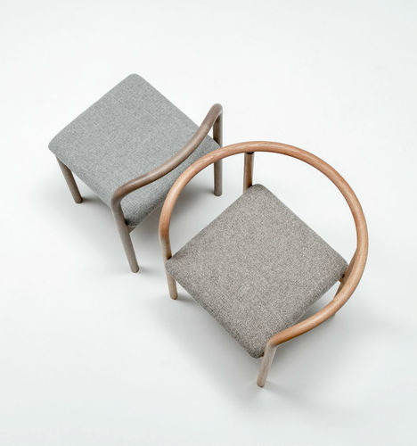 Cadeira de sala de jantar contemporânea - KYOBASHI - CondeHouse - para ambiente interno / em tecido / em couro