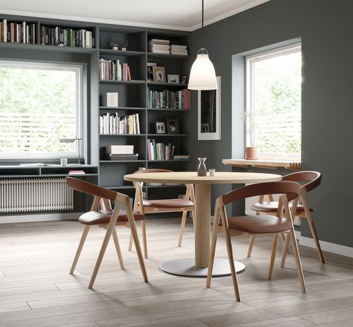 Cadeira de sala de jantar contemporânea - SAN - CondeHouse - para ambiente interno / em tecido / em couro