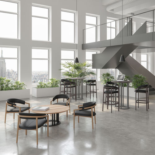 Cadeira alta contemporânea - AIMA - CondeHouse - para ambiente interno / em tecido / em couro