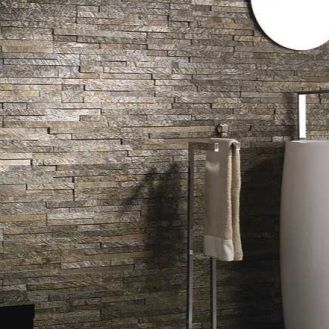 Revestimento de parede em ardósia - DEOLI GREEN LEDGE PANEL - INDIA STONE EXPORT - para ambiente interno / para ambiente externo / texturizado