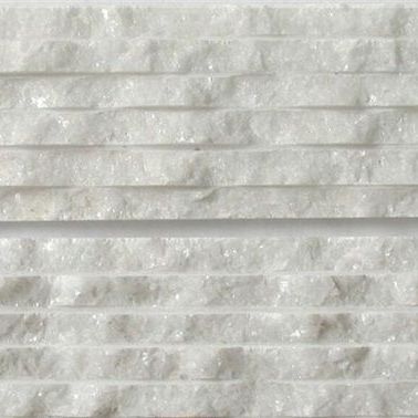 Placa de revestimento aparente em mármore - WHITE CHISELED - INDIA STONE EXPORT - para ambiente interno / para ambiente externo / texturizada