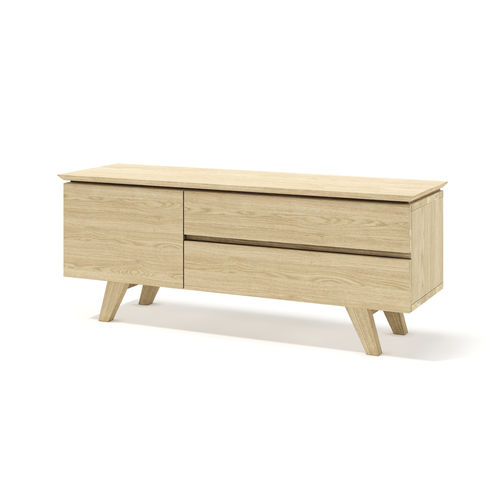 Buffet aparador contemporâneo - Emil Mini - LITOOC - em nogueira / em carvalho branco / com gavetas