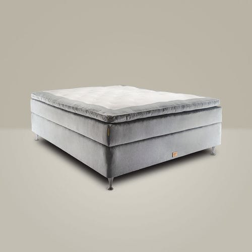 Cama de casal - RISE - Mattsons Beds - contemporânea / estofada / em tecido