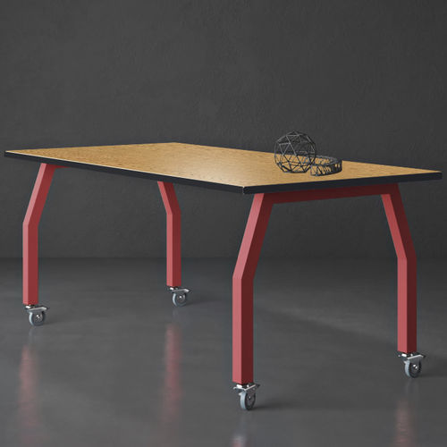 Mesa de trabalho contemporânea - AI366030 - Allied - em HPL / com base em aço / retangular