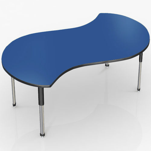 Mesa de trabalho contemporânea - ACTIVITY - Allied - em laminado de alta pressão / com base metálica / retangular