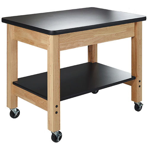 Carrinho para escola - SCIENCE CART - Allied - para laboratório / de transporte / em madeira de lei