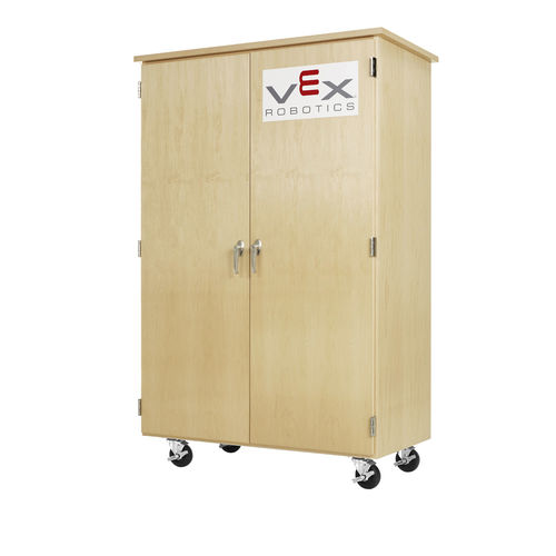 Armário organizador móvel - VXM-4424M - DIVERSIFIED WOODCRAFTS - com rodízios / para escola