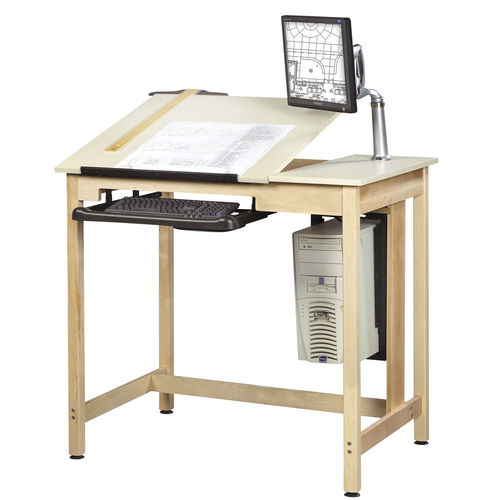 Mesa de desenho em laminado - CDTC-70 - DIVERSIFIED WOODCRAFTS - em madeira de ácer / retangular / reclinável