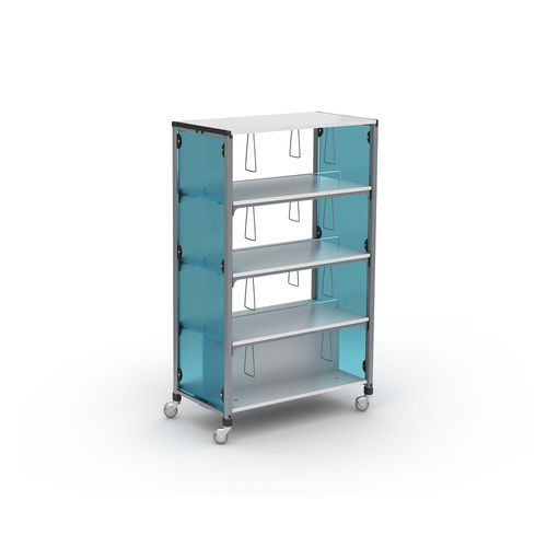 Estante móvel para escritório - INFORMATION COMMONS - PARAGON FURNITURE INC - manual / metálica