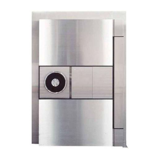 Porta com fechadura de segurança - E3180 - Kumahira - interna / metálica / de abrir