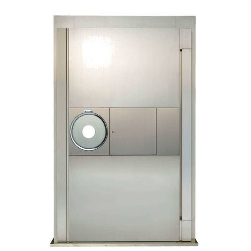 Porta com fechadura de segurança - HE2110W - Kumahira - interna / metálica / de abrir