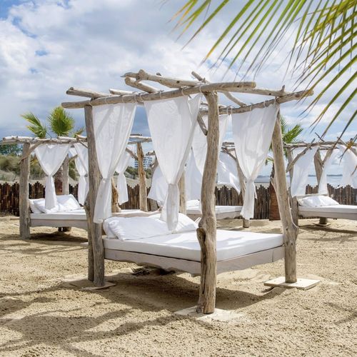 Gazebo em madeira - BOIS FLOTTÉ - Beach Concept - com cobertura de lona / com estrutura em madeira / da linha comercial