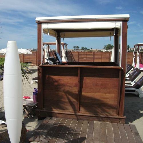 Quiosque da linha comercial - MILLESIM - Beach Concept - para ambiente externo / em madeira / modular