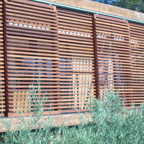 Veneziana de abrir - GRUN - Beach Concept - de correr / fixa / em madeira exótica