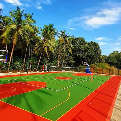 Reboco para pavilhão esportivos - ELASTOSPORT 853-R - KDF - Sports Flooring Production - para campo ou quadra esportiva / para piso / acrílico